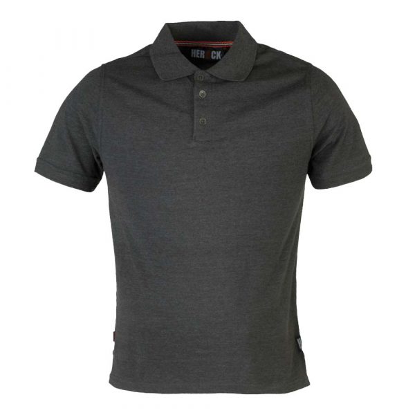 Polo manches courtes HEROCK Levi gris-chiné-foncé