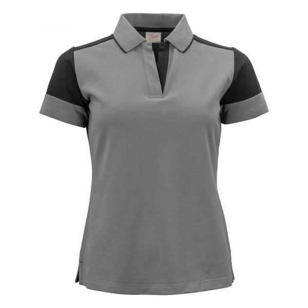 Polo PRINTER Prime Lady gris acier