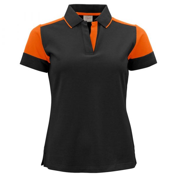 Polo PRINTER Prime Lady noir-orange