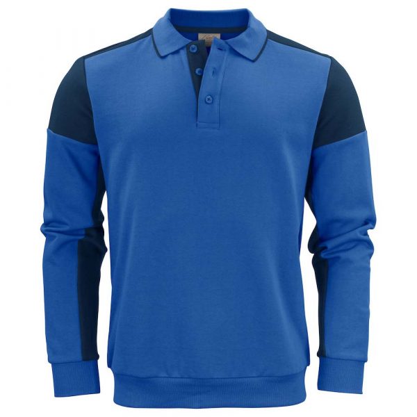 Polosweater PRINTER Prime bleu