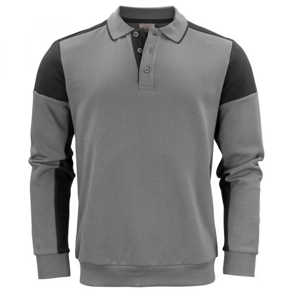 polosweater-printer-prime-gris-acier Polosweater PRINTER Prime gris-acier