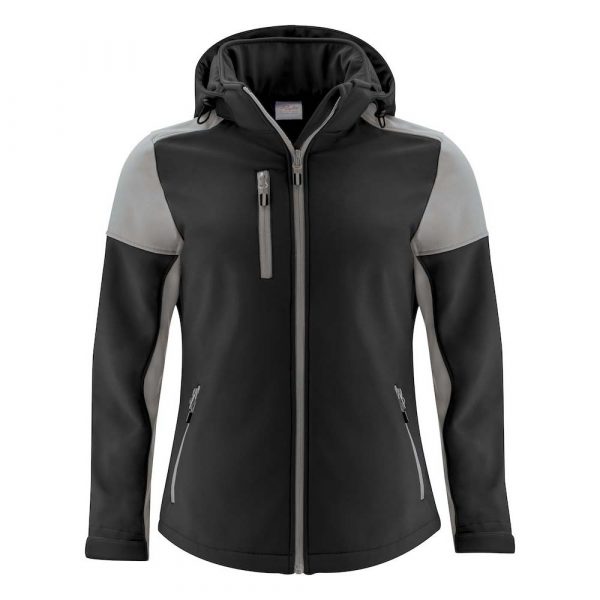 Softshell PRINTER Prime Lady noir-gris