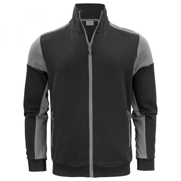 Sweatshirt Jacket PRINTER Prime noir-gris