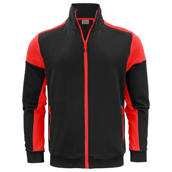Sweatshirt Jacket PRINTER Prime rouge-noir