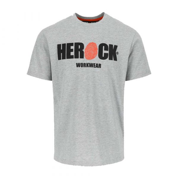 T-shirt manches courtes HEROCK Eni gris-chiné