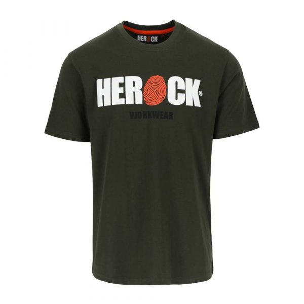 T-shirt manches courtes HEROCK Eni kaki-foncé