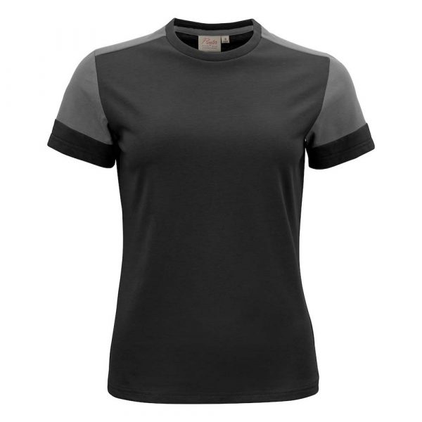 T-shirt PRINTER Prime T Lady noir-gris