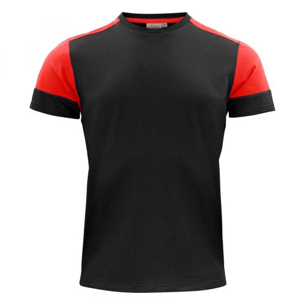 T-shirt PRINTER Prime T noir rouge