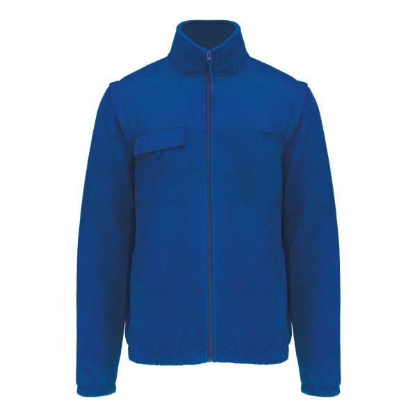 Veste polaire manches amovibles WK bleu roi