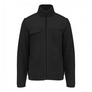 Veste polaire manches amovibles WK noir