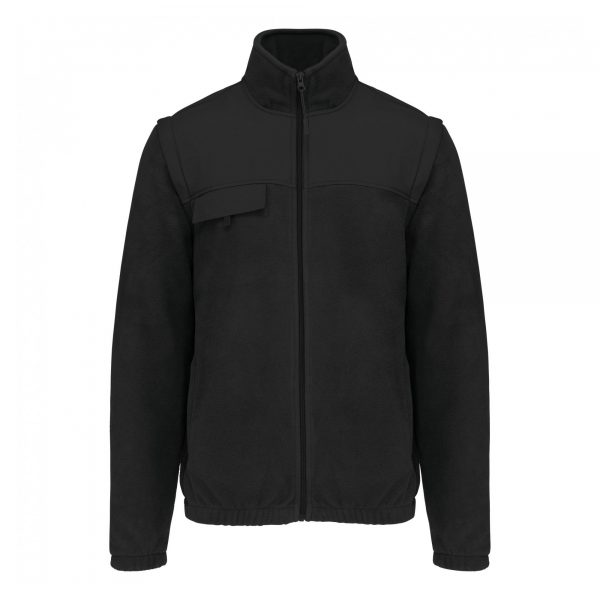 Veste polaire manches amovibles WK noir