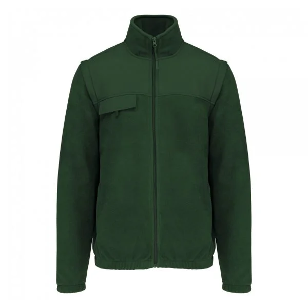 veste-polaire-manches-amovibles-wk-vert-foret Veste polaire manches amovibles WK vert foret