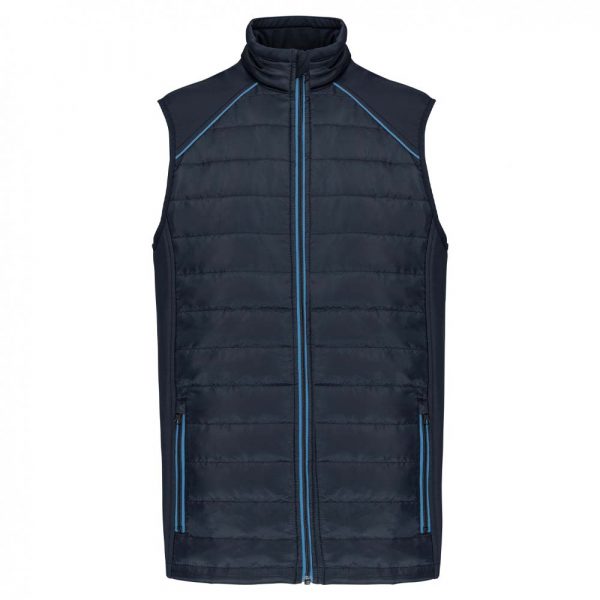 Bodywarmer DayToDay bi-matière bleu marine bleu roi