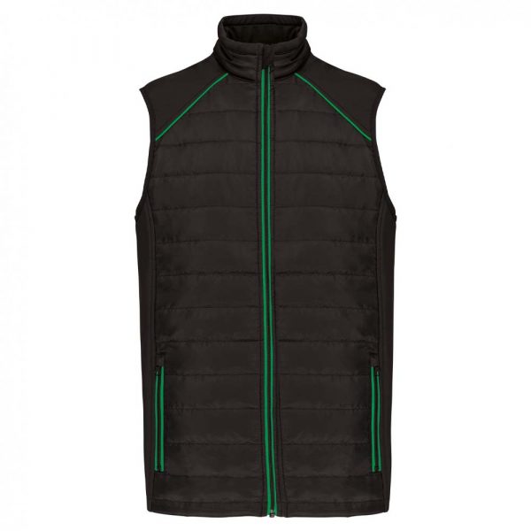 Bodywarmer DayToDay bi-matière noir vert