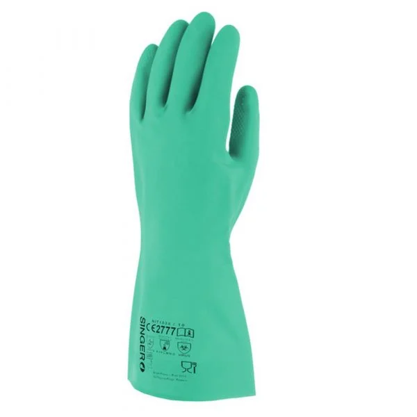 Gant Nitrile Sans Support SINGER Long 330 Mm épaisseur 0.38 Mm Type A : Ajklmno (lot de 10 paires) 2