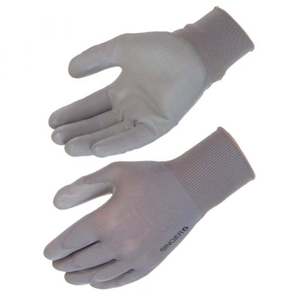 Gant PU SINGER support polyamide sans couture jauge 13 (lot de 10 gants)