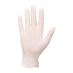 Gants à usage PORTWEST unique Latex Non Poudrés (boîte de 100 gants)