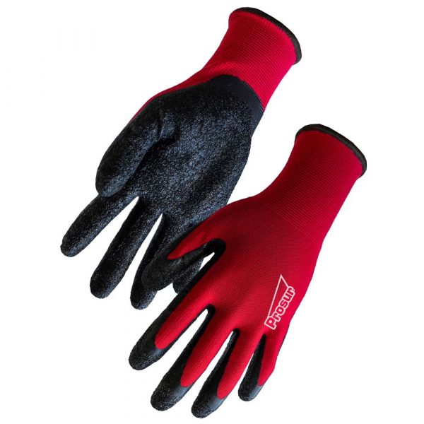 Lot de 10 paires de gants en latex SINGER support polyester jauge 13