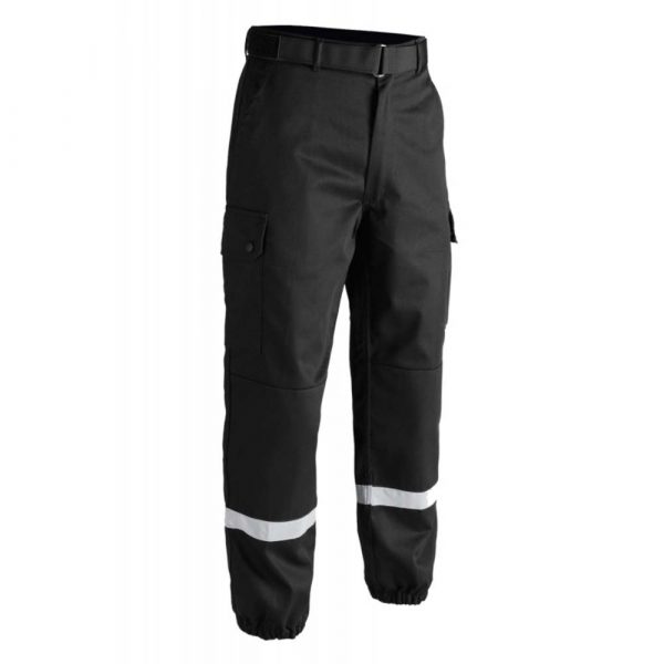 Pantalon T.O.E F2 bandes rétro-réfléchissantes noir