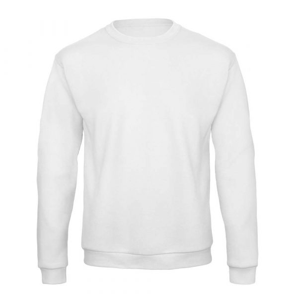Sweat-shirt col rond B&C ID.202 blanc