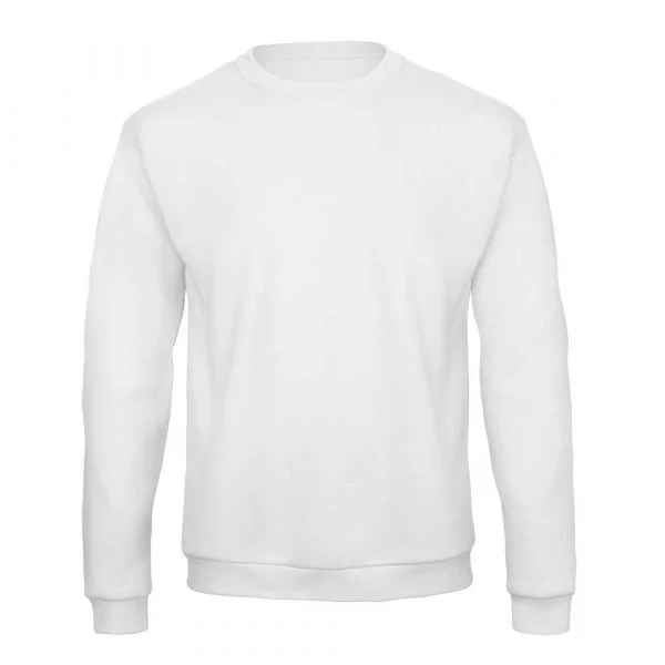 Sweat-shirt col rond B&C ID.202 blanc