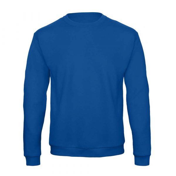 Sweat-shirt col rond B&C ID.202 bleu roi