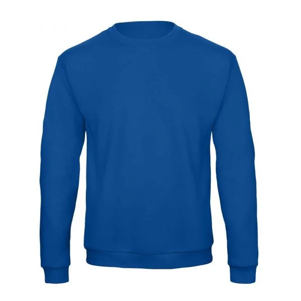 Sweat-shirt col rond B&C ID.202 bleu roi