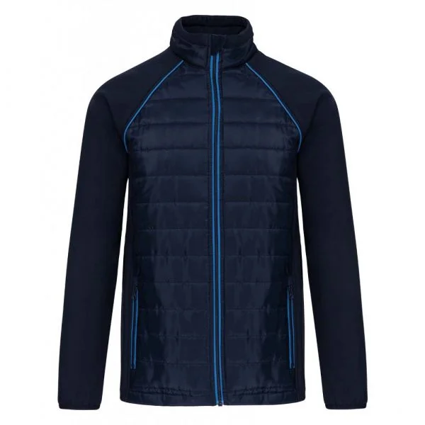 Veste DayToDay bi-matière unisexe bleu-marine-bleu-roi