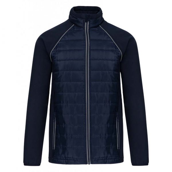 Veste DayToDay bi-matière unisexe marine-gris