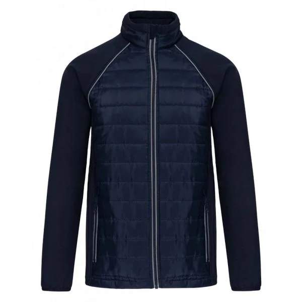 Veste DayToDay bi-matière unisexe marine-gris