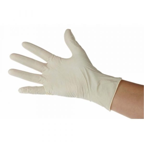 10 boîtes de 100 gants en latex CA Diffusion blanc