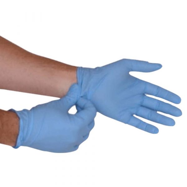 10 boîtes de 100 gants en nitrile bleu CA Diffusion