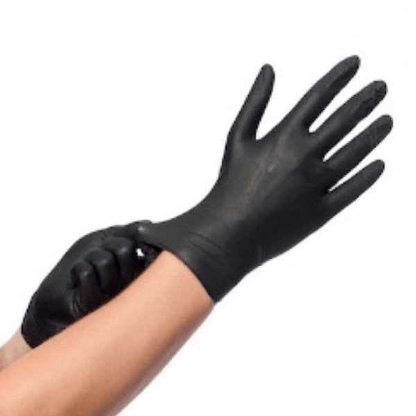 10 boîtes de 100 gants en nitrile noir CA Diffusion