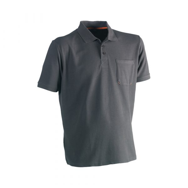 Polo manches courtes HEROCK Leo gris