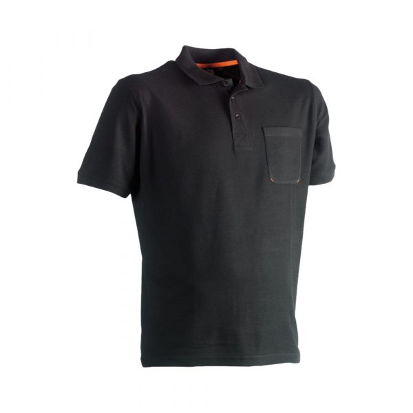 Polo manches courtes HEROCK Leo noir