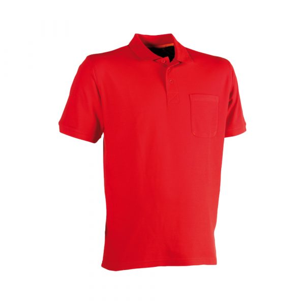 Polo manches courtes HEROCK Leo rouge
