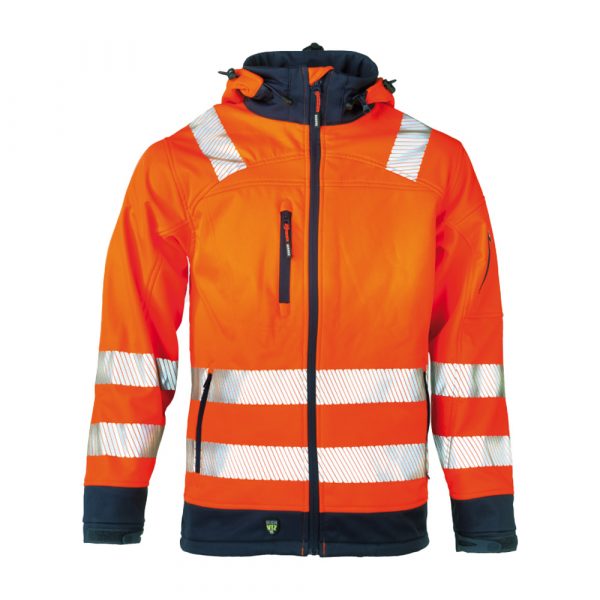 Softshell Haute visible HEROCK Gregor orange