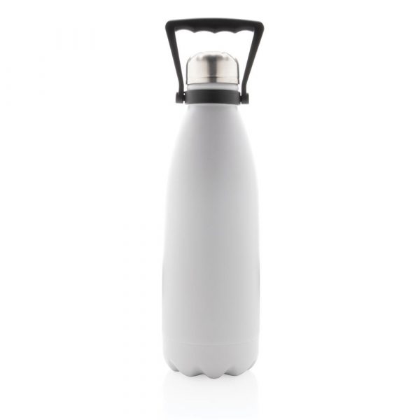 Bouteille isotherme 1,5L grande capacité blanc 2