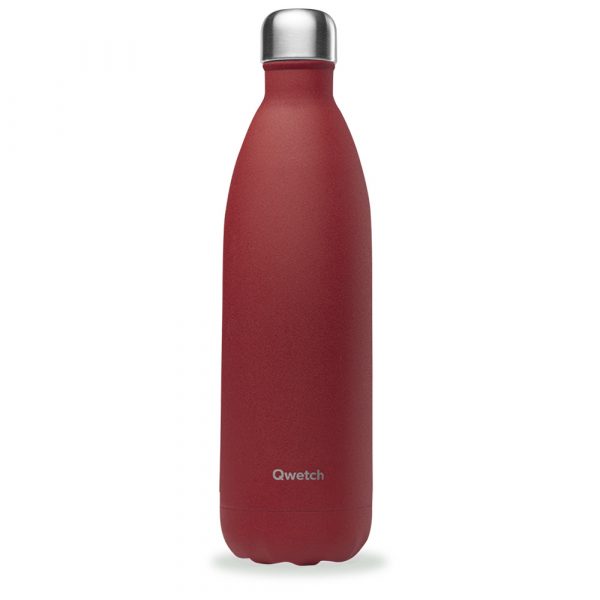 Bouteille isotherme Qwetch Granite 1L rouge