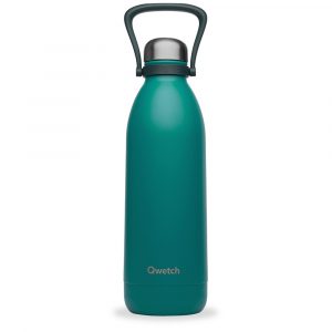 Bouteille isotherme Qwetch Matt 1,5L grande capacité bleu minéral