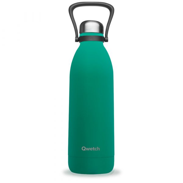 Bouteille isotherme Qwetch Matt 1,5L grande capacité vert toundra