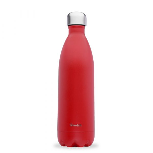 Bouteille isotherme Qwetch Matt 1L framboise
