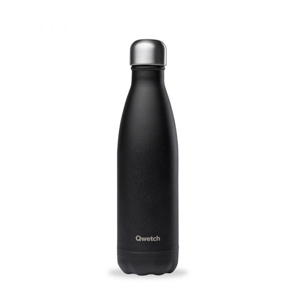 Bouteille isotherme Qwetch Matt 500ml noir