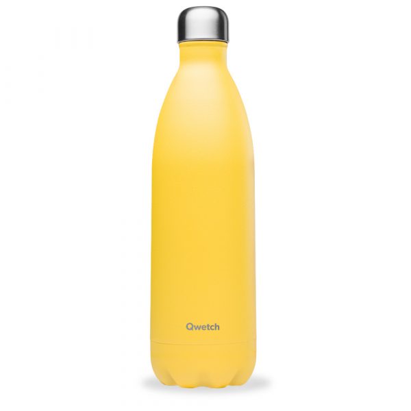 Bouteille isotherme Qwetch Pop 1L jaune