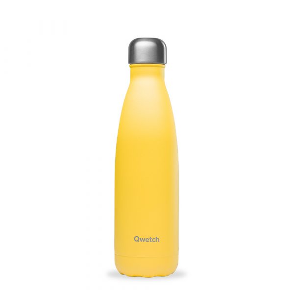 Bouteille isotherme Qwetch Pop 500ml jaune