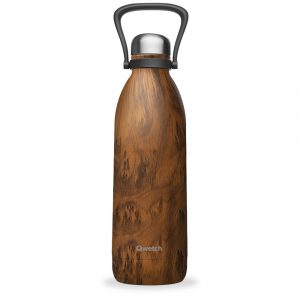 Bouteille isotherme Qwetch Wood 1,5L grande capacité