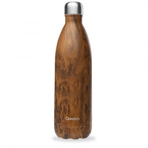 Bouteille isotherme Qwetch Wood 1L