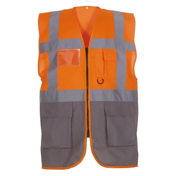 gilet-multifonction-yoko-haute-visibilite-orange-gris