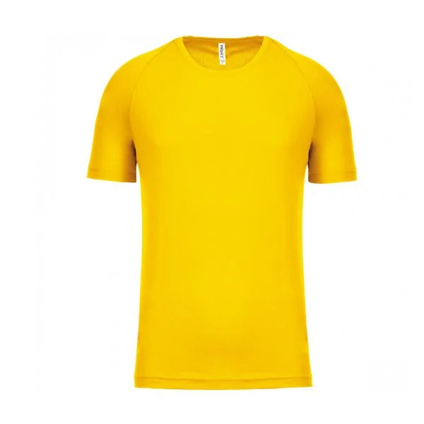 t-shirt-de-sport-homme-proact-manches-courtes-jaune