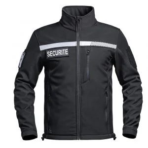 Veste softshell A10 EQUIPEMENT T.O.E Sécu-One Sécurité – bande grise